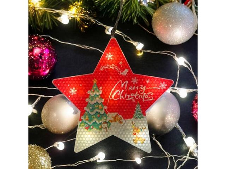 Girlanda lampki Świąteczne kurtyna gwiazdki i księżyce 100 led biały ciepły 3 m