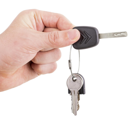 Brelok stalowa linka 5 szt.