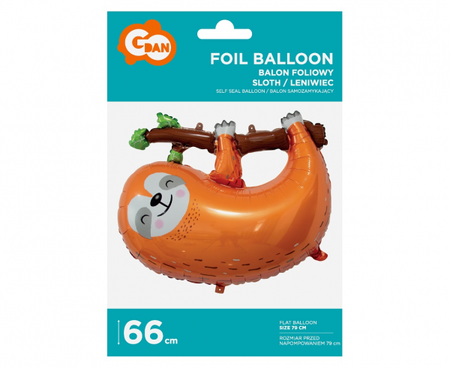 Balon foliowy LENIWIEC 68 x 55 cm 1 szt.