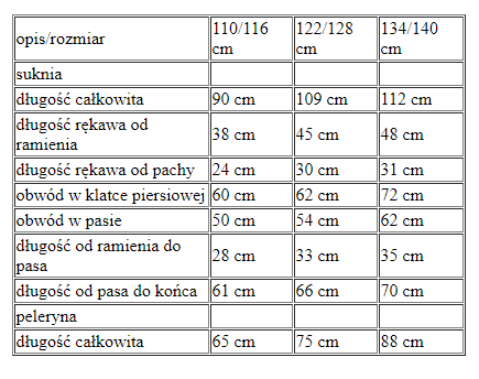 Strój dla dziewczynki KRÓLOWA ŚNIEGU ELSA ELZA