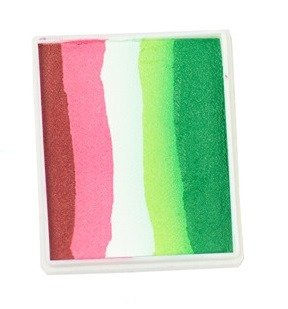 Farba do twarzy Rainbow Cake 50 g Light Red/ Coral Pink/ White/ Light Green/ Green PartyXplosion