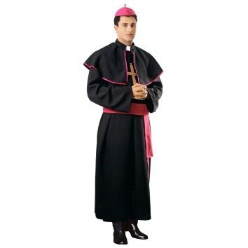BISKUP strój dla dorosłych SUTANNA, PAS, PIUSKA rozm. uniwersalny