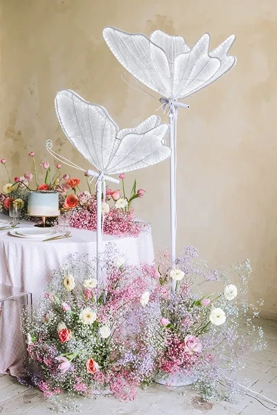 Motyl LED dekoracja świetlna neon 80 cm