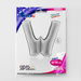 Balon foliowy litera W alfabet srebrna 40 cali