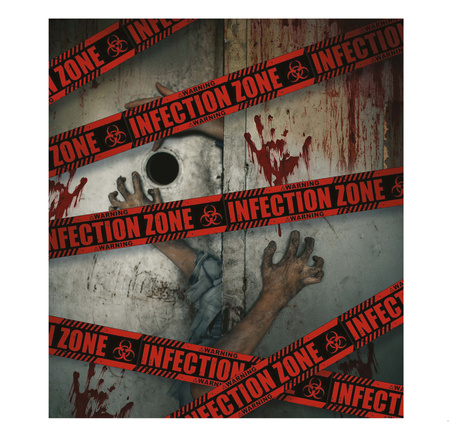 Taśma dekoracyjna na Halloween Infection Zombie