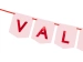 Baner Girlanda Valentines Day WALENTYNKI 150 cm