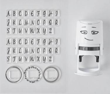 Pieczątka samotuszująca NIO Inicjały - ozdobne