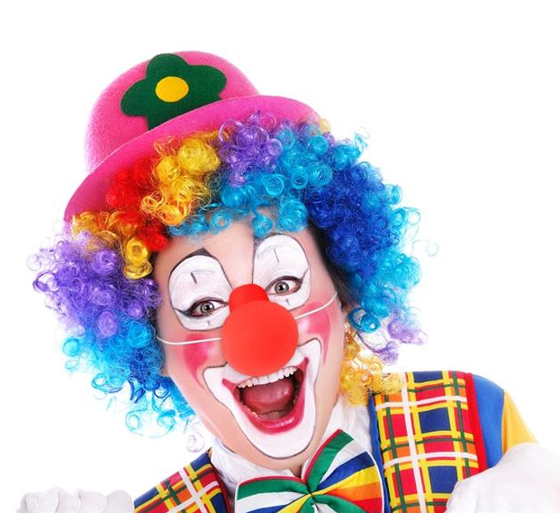 Nos Klauna Piszczący z gumką CZERWONY