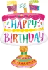 Tort HAPPY BIRTHDAY balon foliowy 20x30 cm