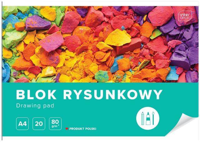 Blok rysunkowy biały A4 20 kartek
