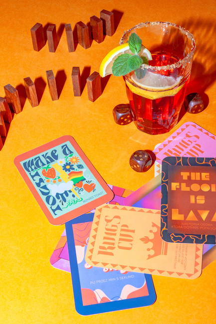 Gra karciana Imprezowa King's Cup dla dorosłych