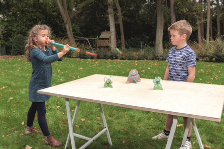 Gra dla dzieci Dmuchawka XL dinozaury