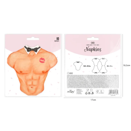 Serwetki papierowe Męski Tors Wieczór Panieński 10 szt.