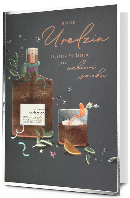 Kartka okolicznościowa urodzinowa Whiskey