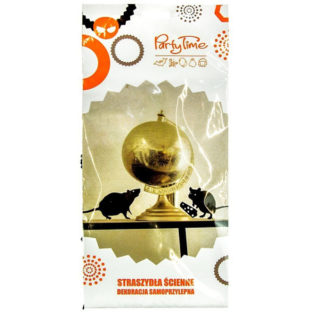 Dekoracje samoprzylepne na Halloween mix 12 szt.