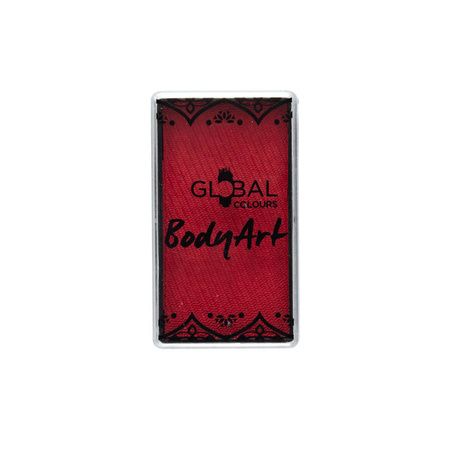 Global Colours farba do twarzy i ciała prostokątna 20g Old Red