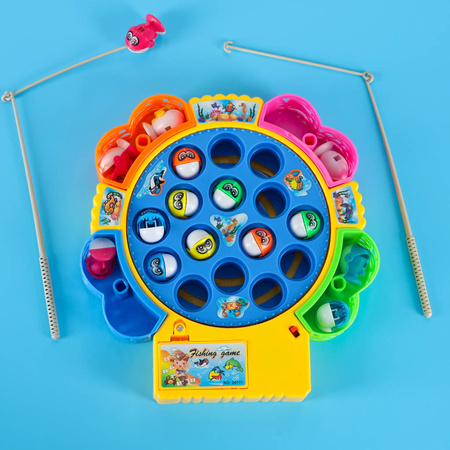 Gra zręcznościowa rodzinna rybki łowienie 15 rybek + 4 wędki