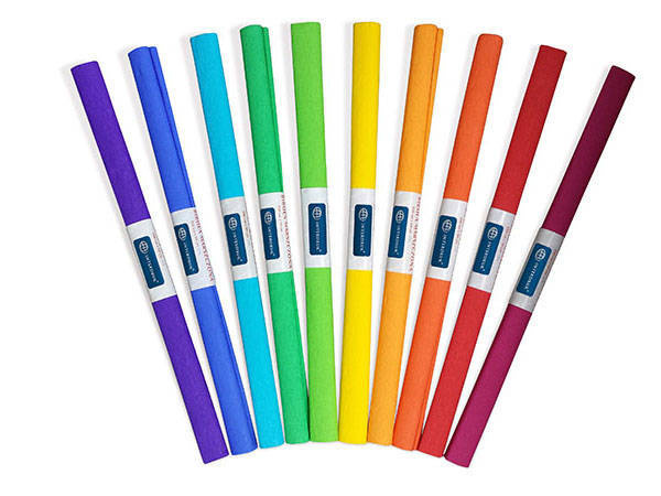 Bibuła marszczona MIX  zestaw10 szt SPECTRUM