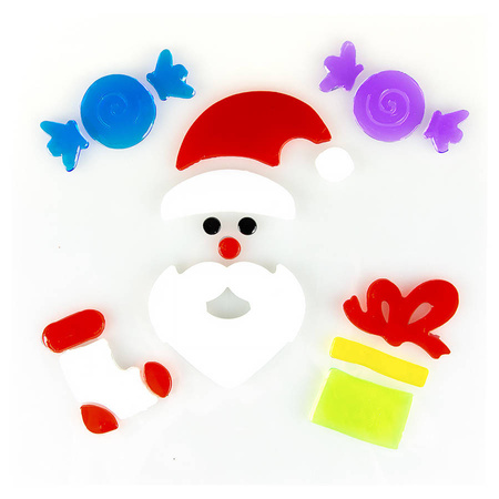 Świąteczne Naklejki na szybę samoprzylepne żelowe MIX 20 cm