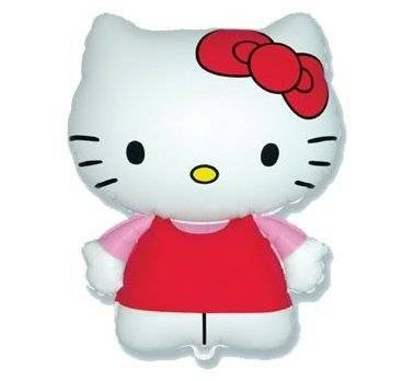 Hello Kitty z kokardką balon foliowy 14"
