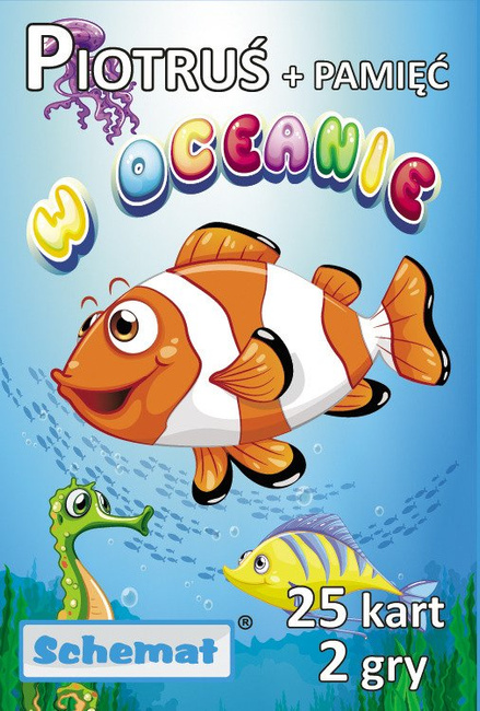 Karty do gry Piotruś i Pamięć różne wzory 25 szt.