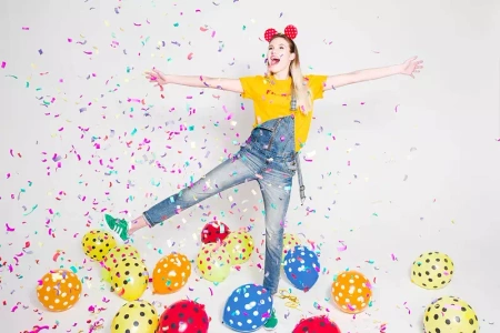 Konfetti pneumatyczne KOLOROWE mix tuba 60 cm