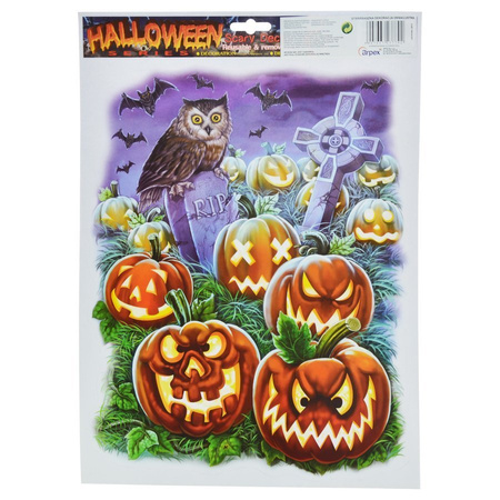 Naklejki na szybę okno XL dekoracja Halloween mix