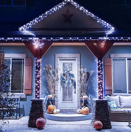 Lampki choinkowe solarne zewnętrzne 200 LED