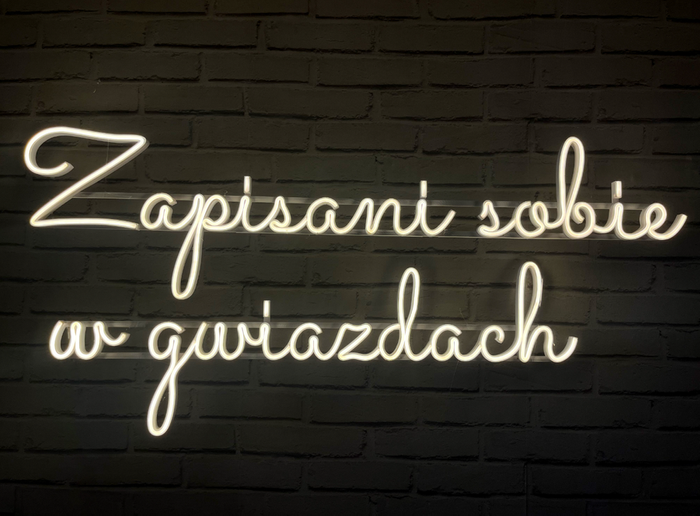 Napis LED neon - Zapisani sobie w gwiazdach
