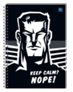 Kołozeszyt B5 160 kartkowy w kratke z kolorowymi marginesami 177