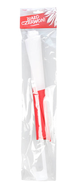 Flaga Narodowa Polski kibica - samochodowa 31x45 cm