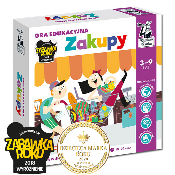ZAKUPY 3-9 GRA EDUKACYJNA KAPITAN NAUKA
