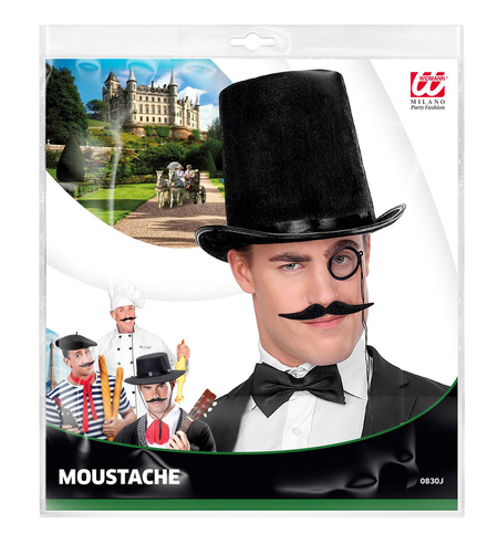 Wąsy czarne hiszpańskie Dali zorro kucharz