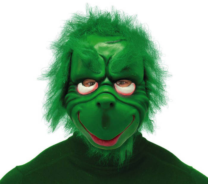 Maska zielona Goblin Grinch rozm. uniwersalny