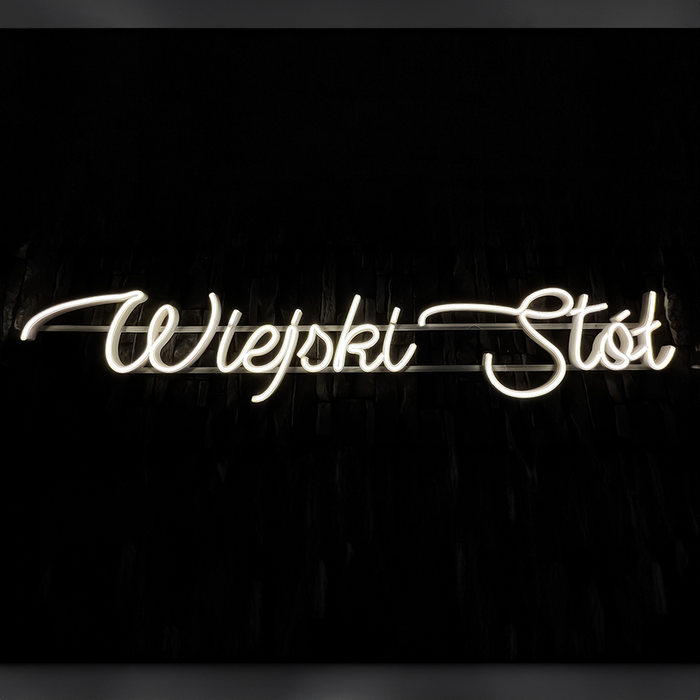 Napis LED neon - Wiejski Stół