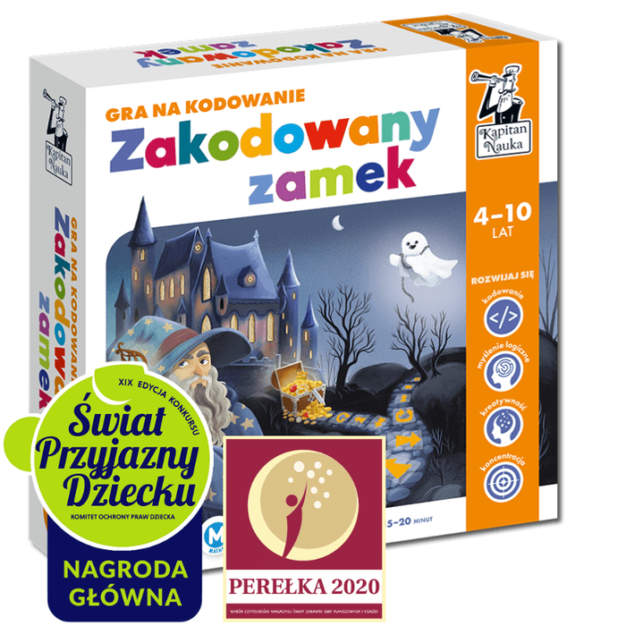 ZAKODOWANY ZAMEK. GRA NA KODOWANIE KAPITAN NAUKA