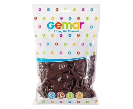 Balon Gemar jednokolorowy 12 cali 100 szt bordowy