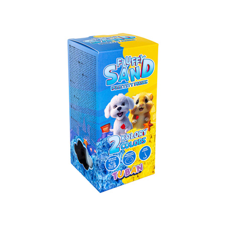 Zestaw FLUFFY SAND Puszysty piasek 2x70g niebiesko żółty