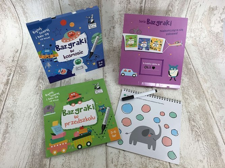 BAZGRAKI W KOSMOSIE (3-6 LAT) KSIĄŻKA + MAZAK KAPITAN NAUKA