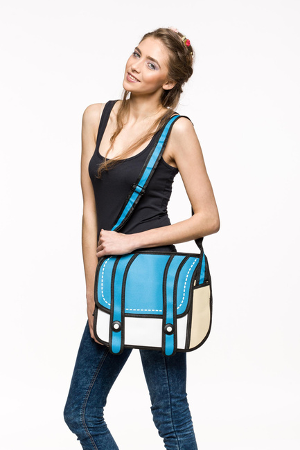 Torba 3D jak z kreskówki - niebieska