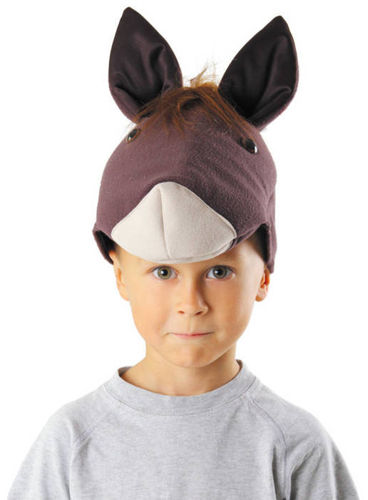 Czapka Koń Konik brązowy