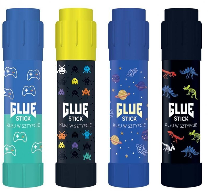 Klej w sztyfcie Game Over mix wzorów 1 szt.