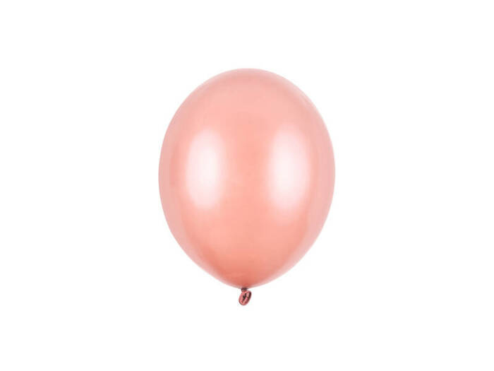 Balon Strong Metallic jednokolorowy 5 cali 100 szt. Metallic Rose Gold