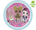 Talerzyki papierowe LOL Surprise okrągłe 23 cm 8 szt.