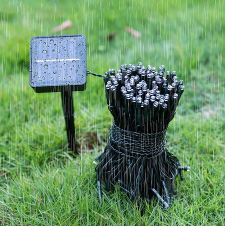 Lampki choinkowe solarne zewnętrzne 200 LED