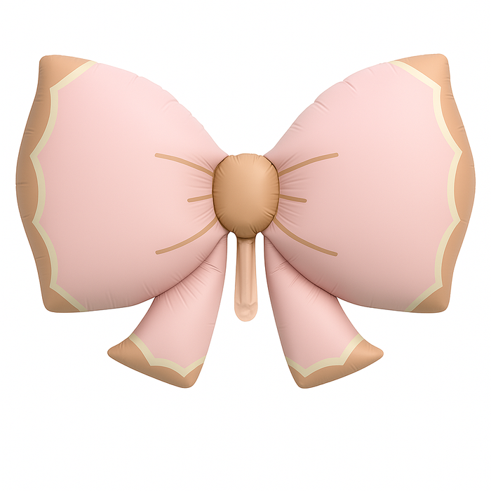 Kokarda różowa balon foliowy 92cm