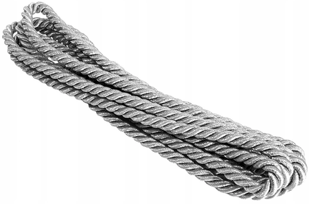 Sznurek dekoracyjny ozdobny srebrny 0,2 cm 3m