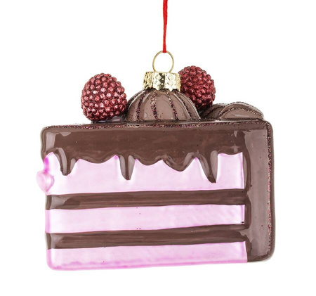 Bombka zawieszka na choinkę tort ciasto 1 szt.