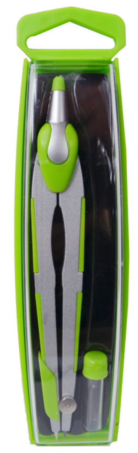 Cyrkiel kolorowy z rysikiem, plastikowe etui