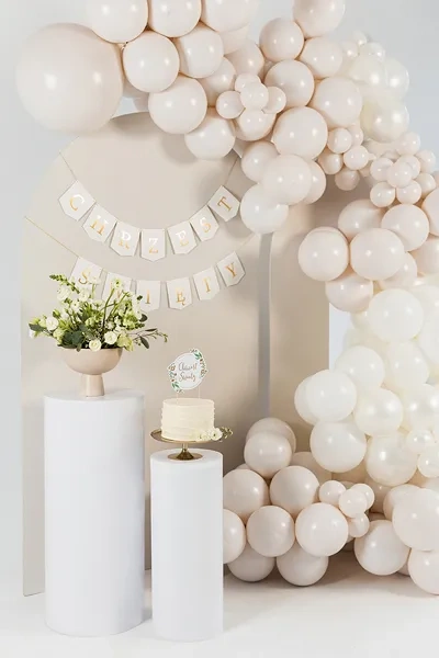 Baner girlanda Chrzest Święty złoty napis 200 cm